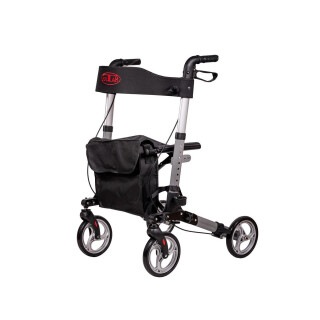 Antar Rollator Leichtgewicht Komplett-Set mit Gurt und Stockhalter für die Reise.