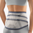 Bort StabiloBasic Lady Rückenbandage mit Pelotte silber