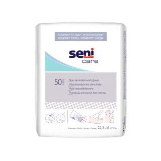 Seni Waschhandschuhe ohne Folie 50 Stück
