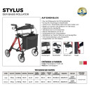 Rollator STYLUS BASE LINE  HMV-Nr. 10.50.04.1255