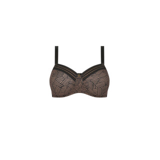 Amoena Brooke Schalen-BH - black/café - HM-NR 37.99.99.0001