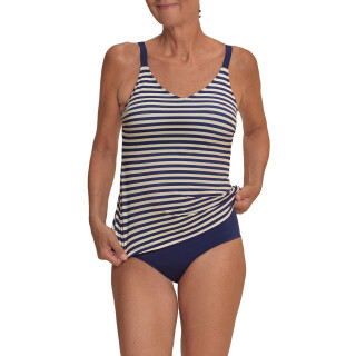 Amoena Casoria Tankini - navy/off-white