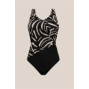 Amoena Turin Full-Bodice Badeanzug - black/quartz sand