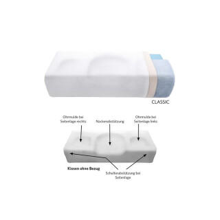 RUSSKA Kniekissen Aus Baumwolle - Weiß Für Besseren Schlaf