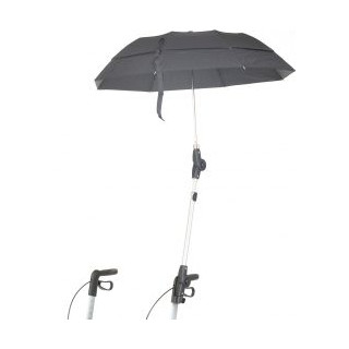 Russka Regenschirm für Rollator Vital Farbe schwarz