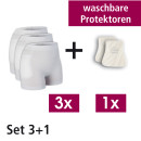 suprima Hüftschutz-Set 4 Hüftprotektor Slip unisex (3x 1490 + 1x 2008) waschbare Protektoren