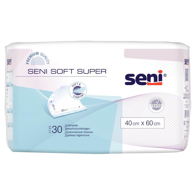 Seni Soft Super 40 x 60 cm Krankenunterlagen (4 x 30 Stück) HVM-Nr. 1